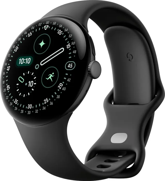 Google Pixel Watch 4 45mm Matte Blackcase (Obsidian band)